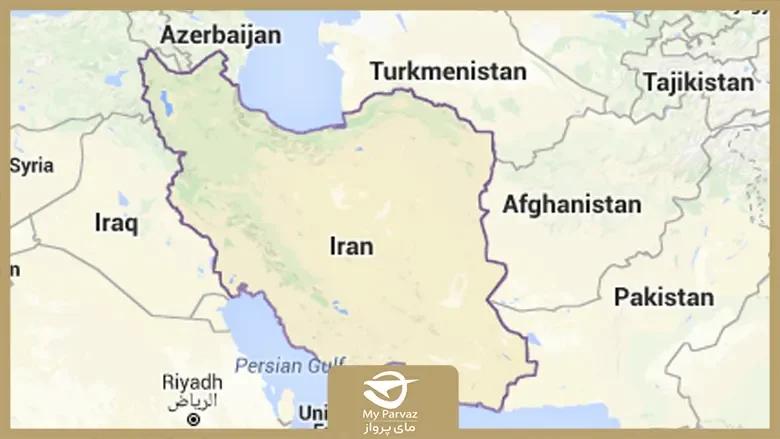 نقشه تاجیکستان و ایران