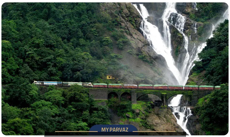 آبشار دودساگار (Dudhsagar Falls): یکی از بلندترین آبشارهای هند