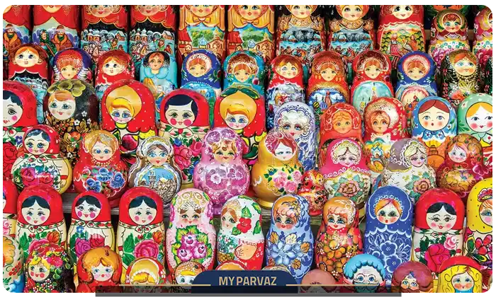 عروسک‌های صنایع دستی روسی